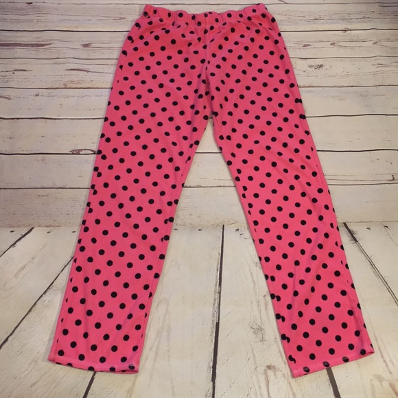 Pink and black polka dot pajamas Clearance